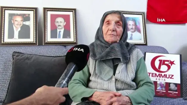 15 Temmuz darbe girişiminde 3 şehit veren 100 yaşındaki Muzaffer Gülşen'in sözleri yürekleri dağladı