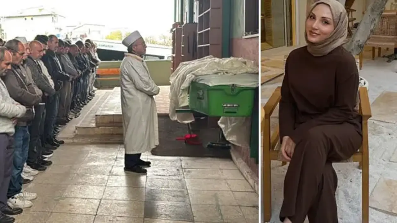 23 yaşındaki Merve gelinlikle son yolculuğuna uğurlandı!