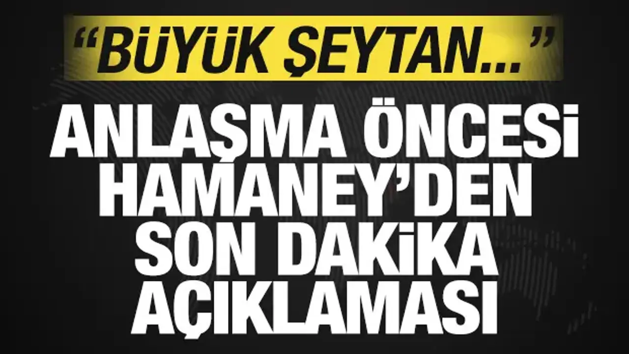 ABD ile imzalanacak anlaşma öncesi Hamaney'den son dakika açıklaması