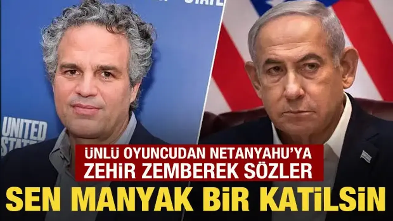 ABD'li oyuncudan Netanyahu'ya tepki: Sen manyak bir katilsin