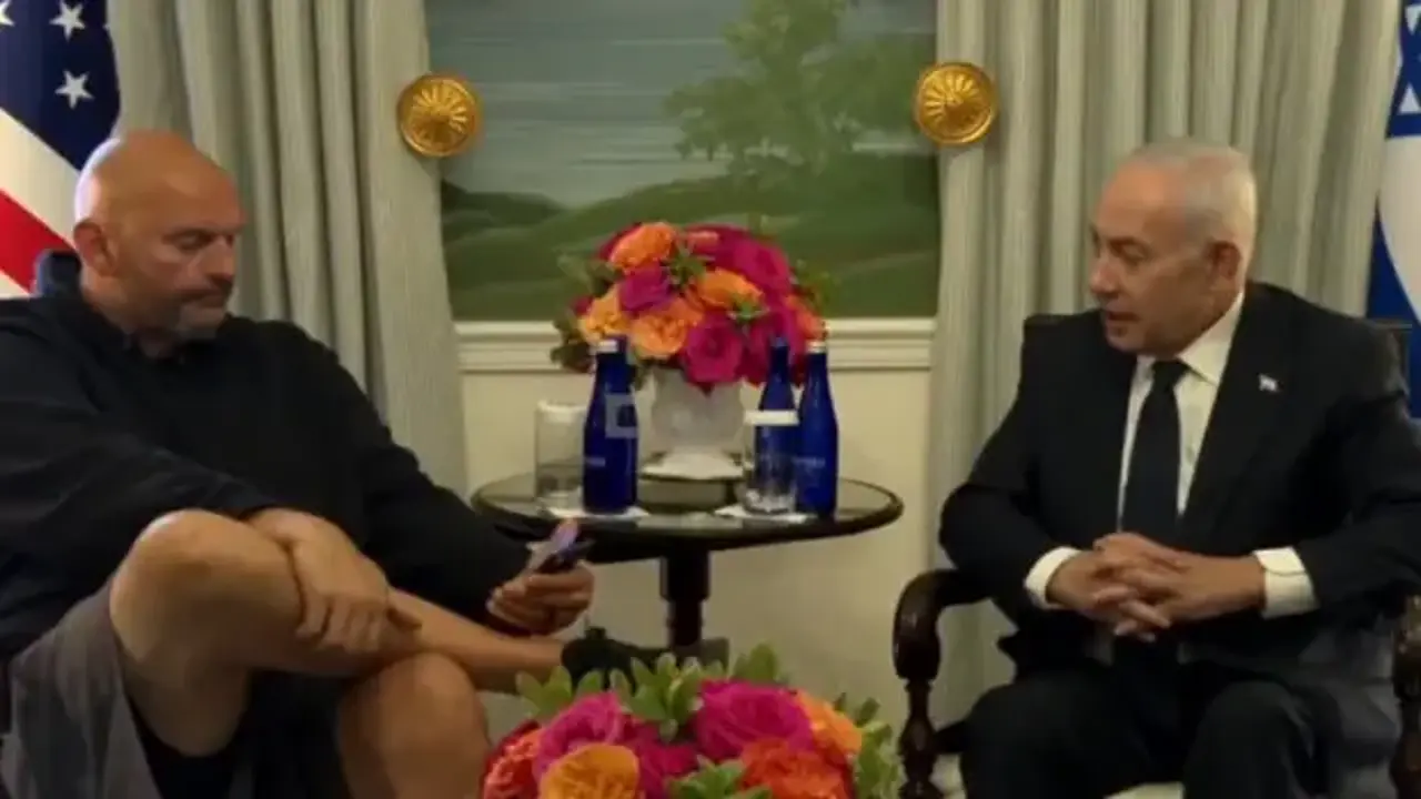 ABD'li senatör Fetterman’dan Netanyahu'ya şortlu ve telefonlu 'patron' mesajı