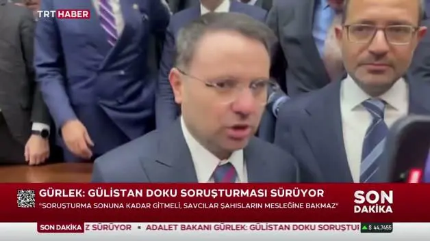 Adalet Bakanı Gürlek'ten sanal bahis ve Gülistan Doku açıklaması