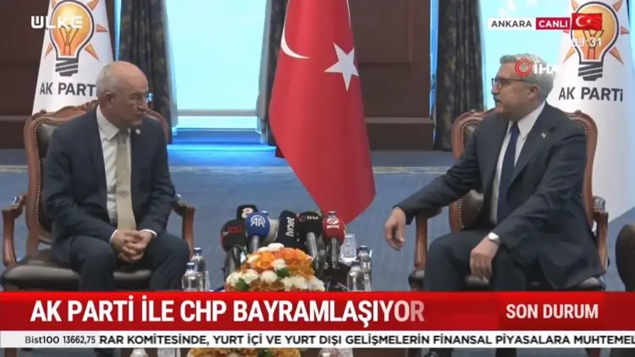 AK Parti ve CHP heyetleri bayramlaştı!