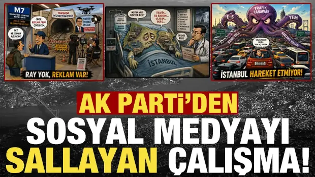 AK Parti'den sosyal medyada gündeme oturan çalışma: “#İstanbulYönetilemiyor”