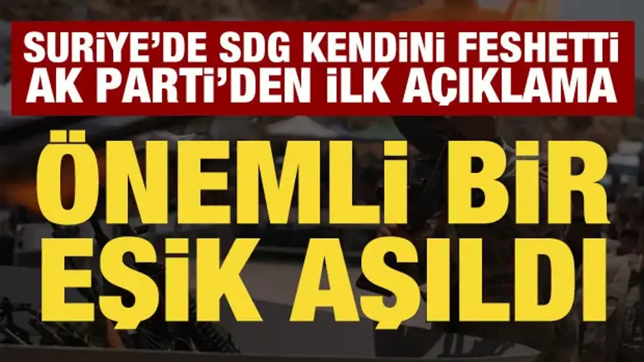 AK Parti'den Suriye açıklaması: Önemli bir eşik geçildi