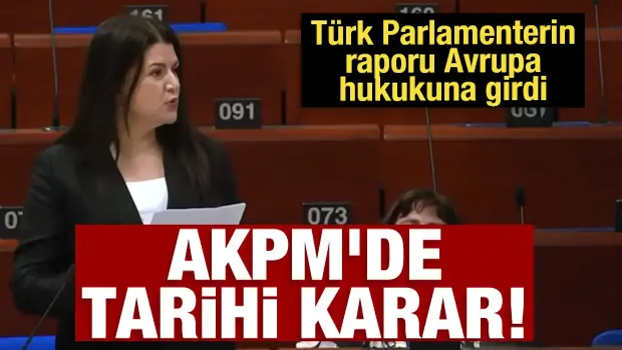 AKPM'de tarihi karar: Türk Parlamenterin raporu Avrupa hukukuna girdi