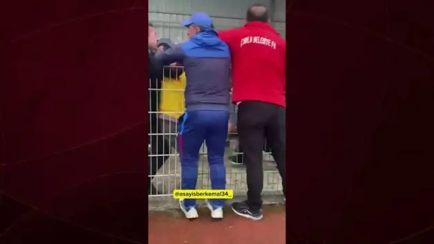 Amatör futbol müsabakasında bu sefer aileler birbirine girdi!