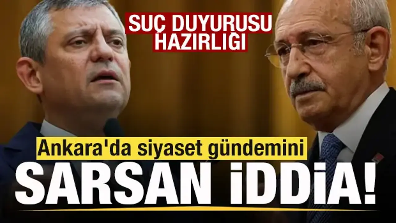 Ankara'da siyaset gündemini sarsan iddia! Suç duyurusu hazırlığı