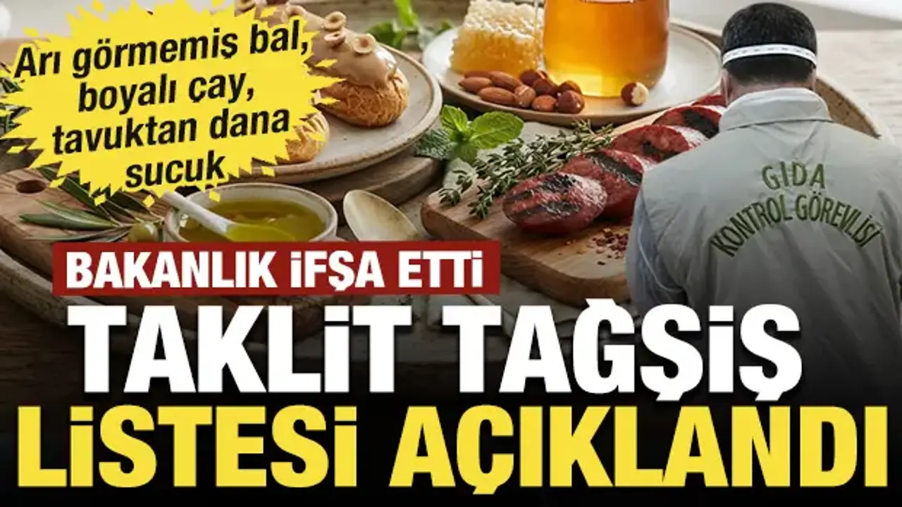 Arı görmemiş bal, boyalı çay, tavuklu dana sucuk: Bakanlık'tan yeni taklit tağşiş listesi