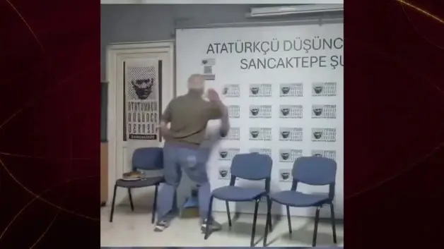 Atatürkçü Düşünce Derneği'nde çekilen tuhaf anlar sosyal medyada gündem oldu