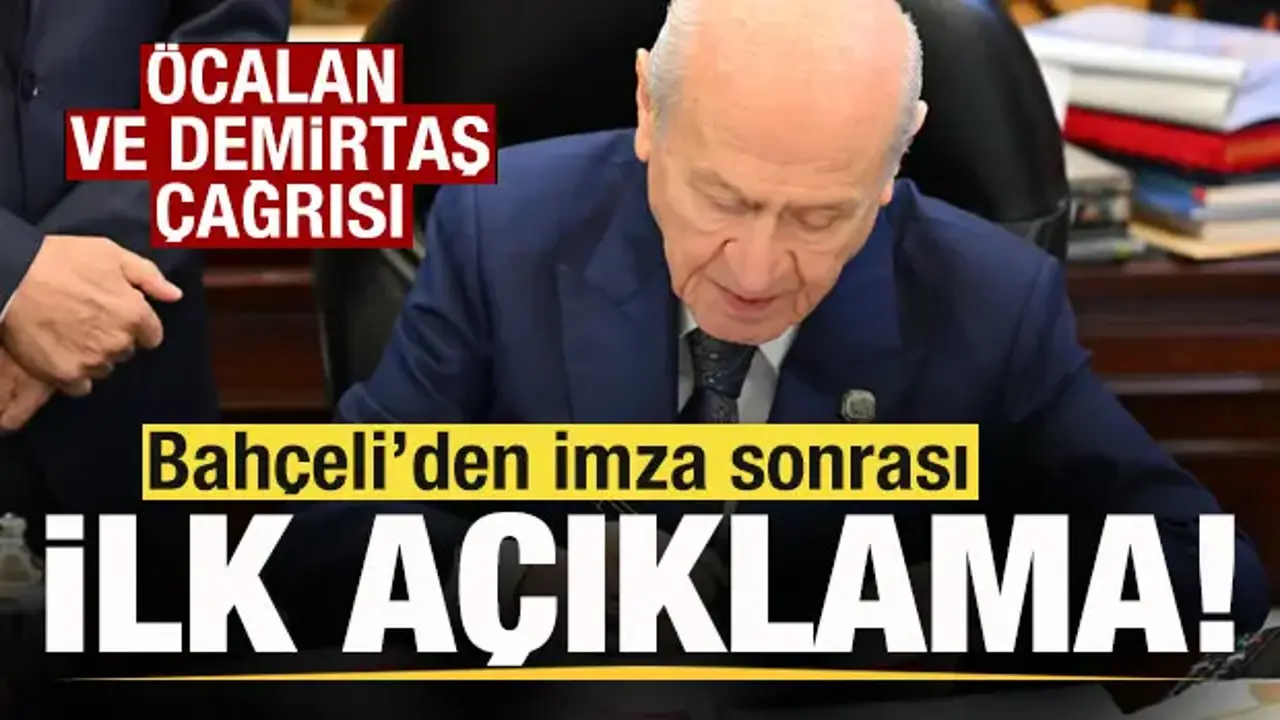 Bahçeli'den son dakika Demirtaş ve Öcalan açıklaması