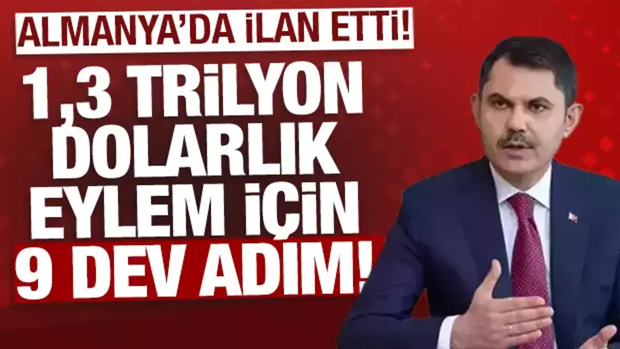 Bakan Kurum Almanya'da iklim eylemi için 9 tematik önceliği duyurdu