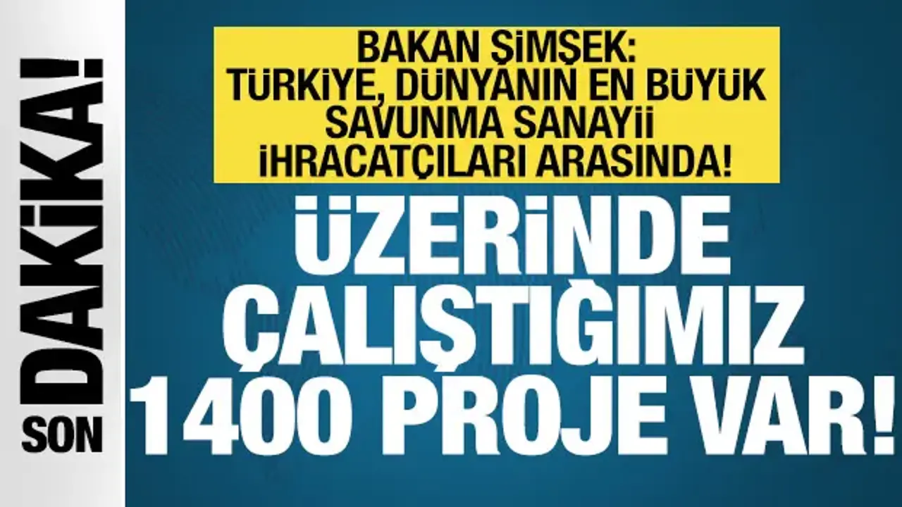 Bakan Şimşek: Savunma sanayiindeki küresel artış Türkiye için büyük bir fırsat!