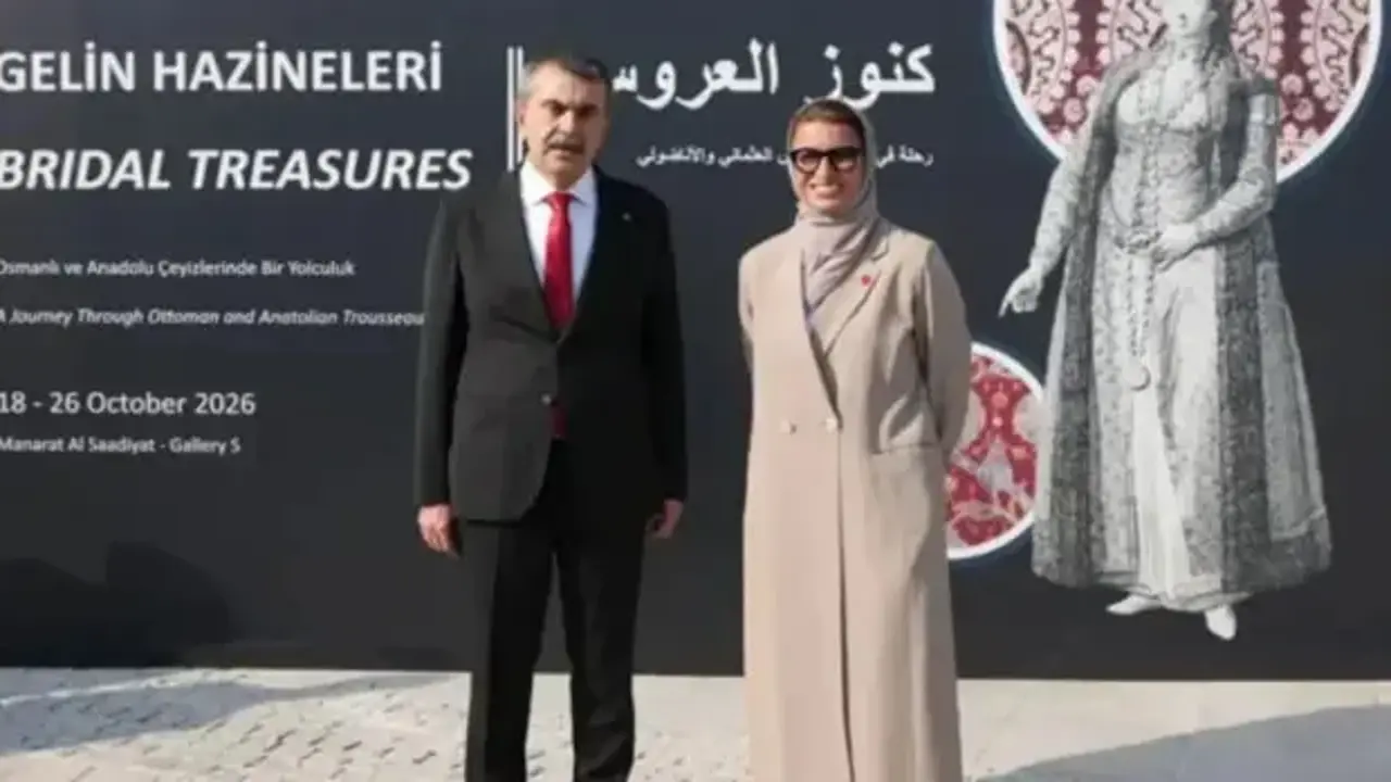 Bakan Tekin Abu Dabi'de Gelin Hazineleri sergisinin açılışına katıldı