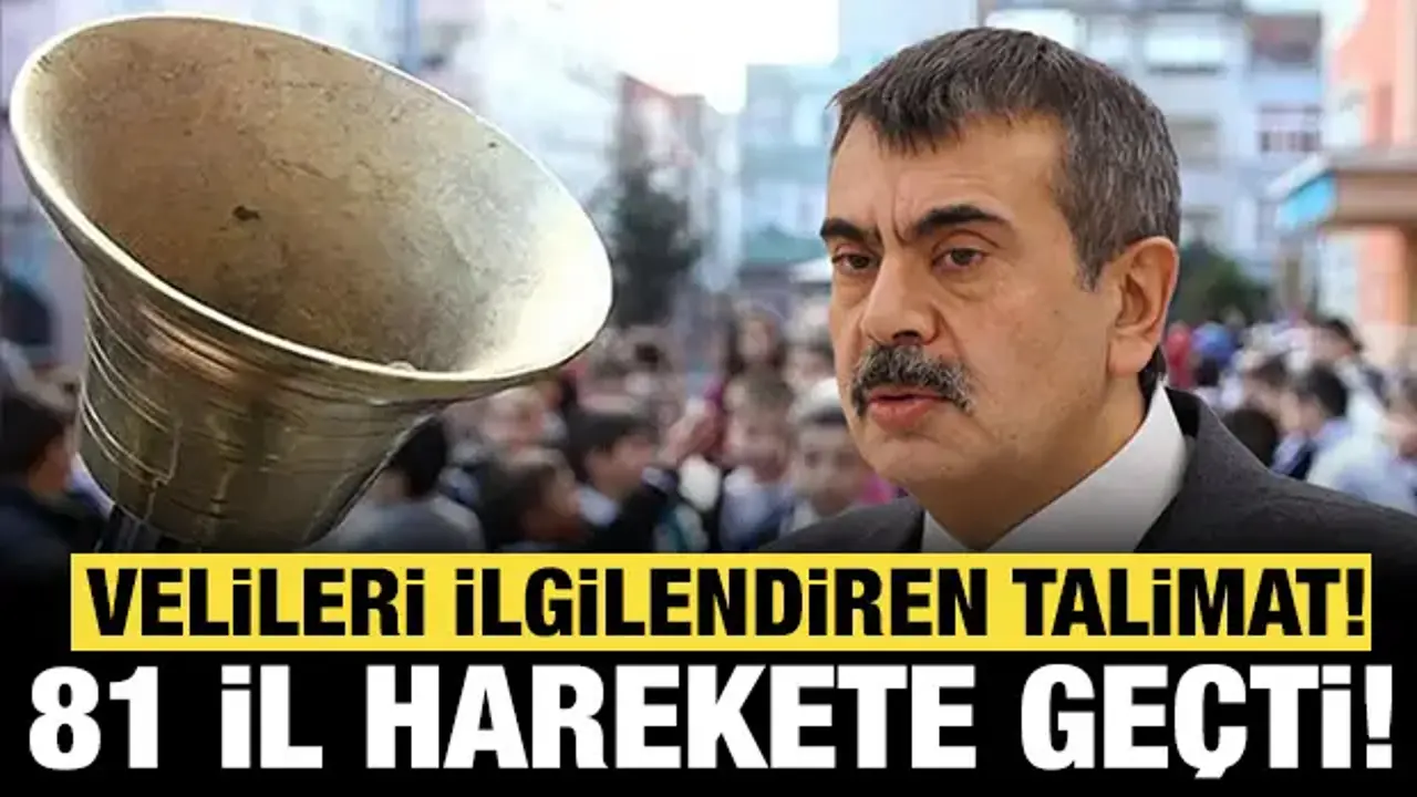 Bakan Tekin'den velileri ilgilendiren talimat: 81 il harekete geçti!