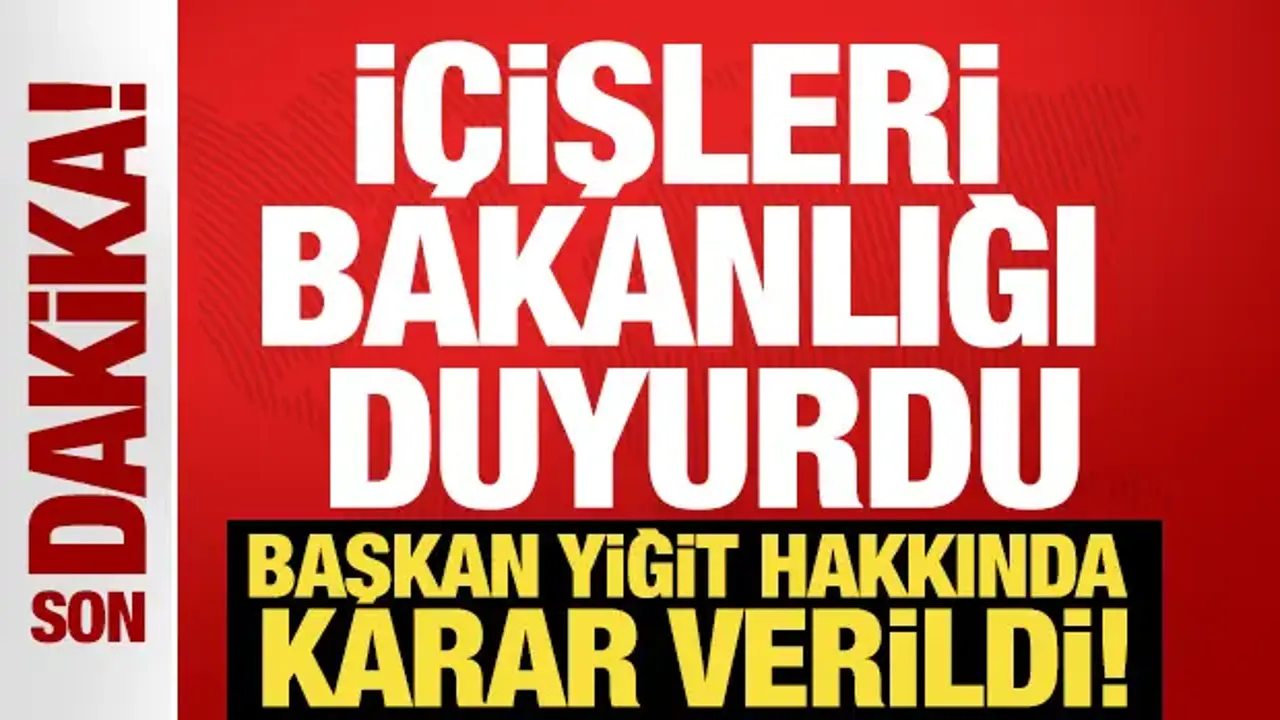 Balçova Belediye Başkanı Onur Yiğit görevinden uzaklaştırıldı
