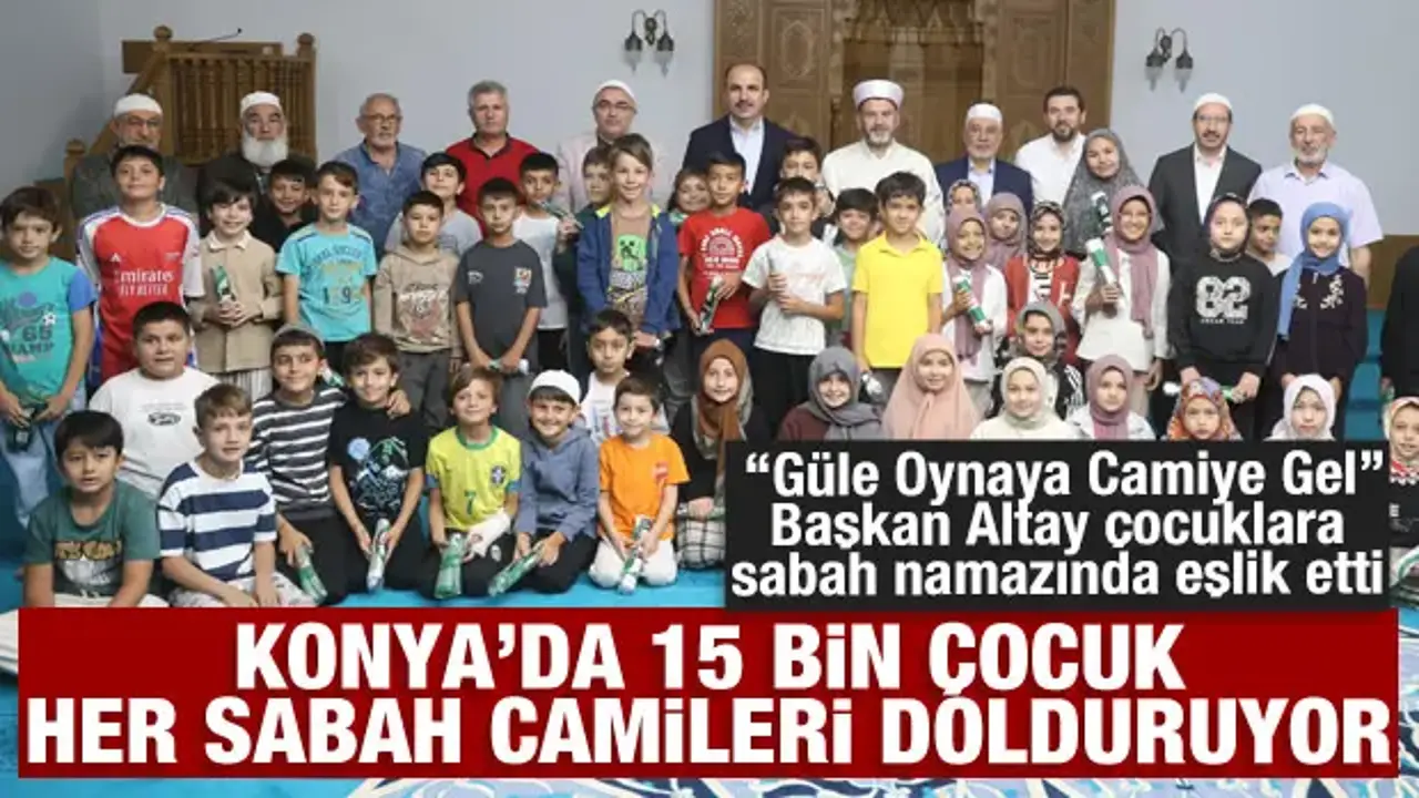 Başkan Altay her sabah camileri dolduran çocuklarla buluştu