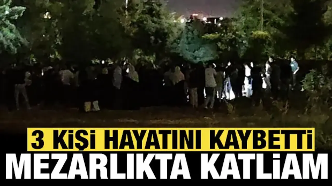 Batman'da mezarlıkta katliam: 3 kişi öldü!