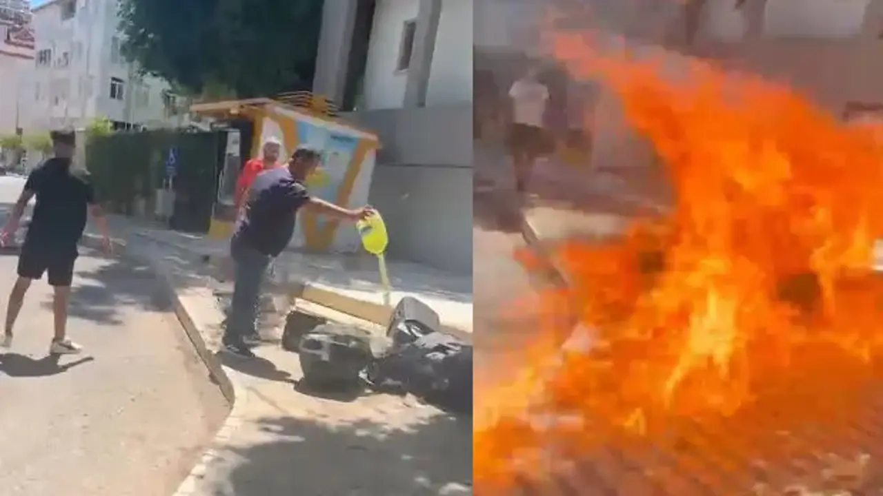 Belediye önünde 800 bin TL’lik ceza yediği ses sistemini yakan işletmeci tutuklandı