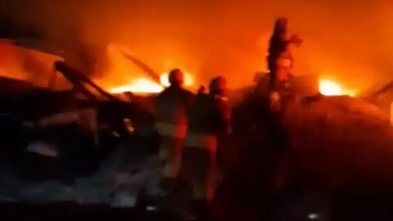 Belen’de korkutan yangın