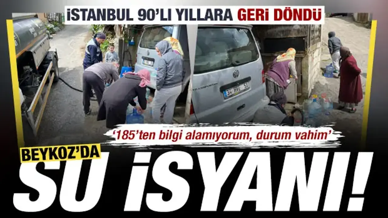 Beykoz'da su isyanı: İstanbul 90'lı yıllara geri döndü