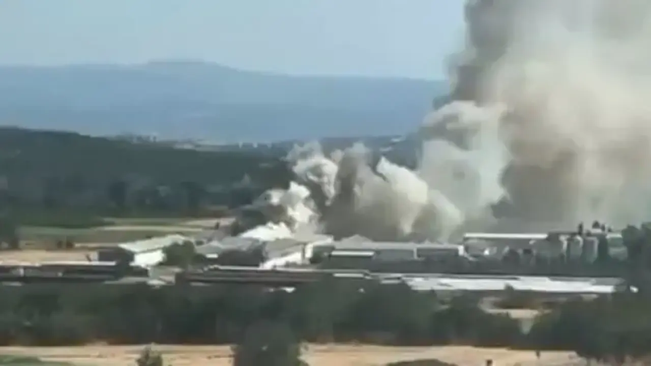 Bursa'da tavuk çiftliğinde yangın