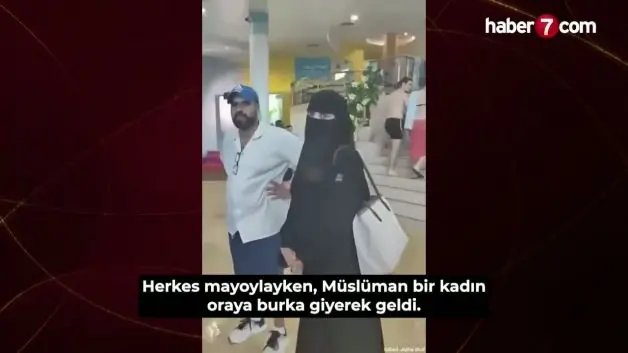 Çarşaflı kadına çirkin saldırı! 'Kıyafetin çocuklarımı korkutuyor'