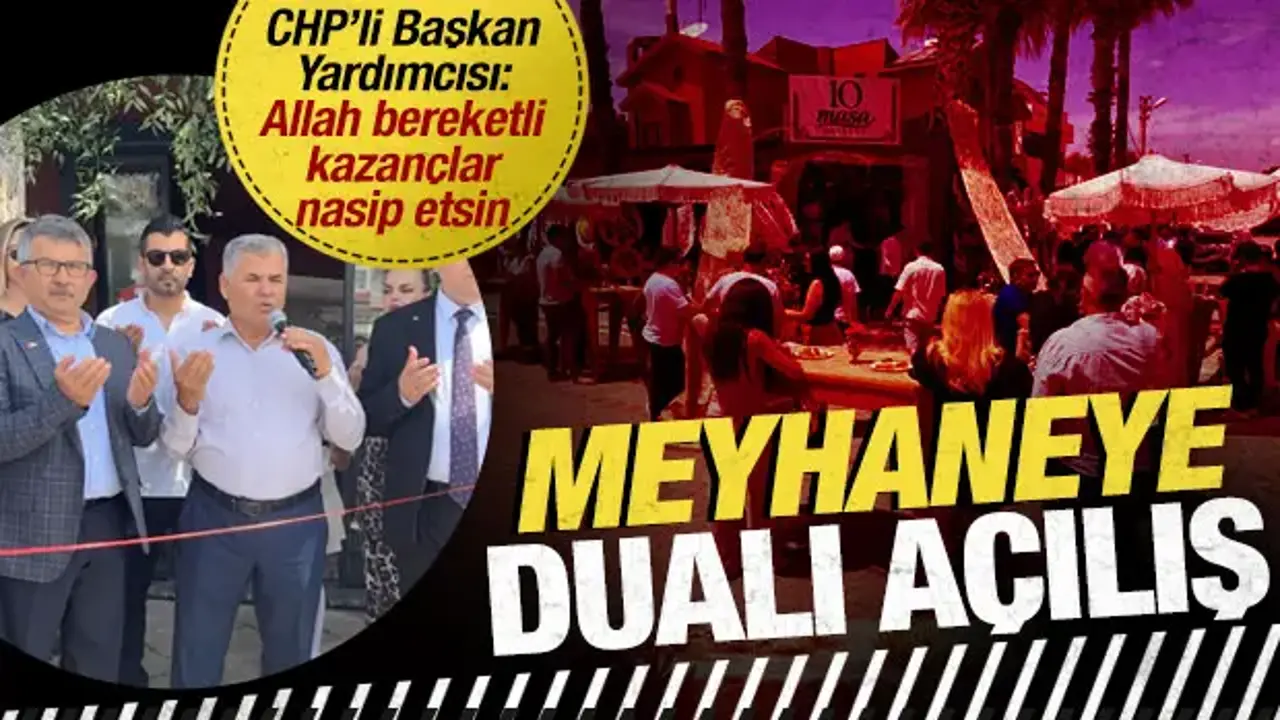 Cehaletin bu kadarına da pes: CHP’li ismin de katıldığı meyhaneyi dualarla açtılar