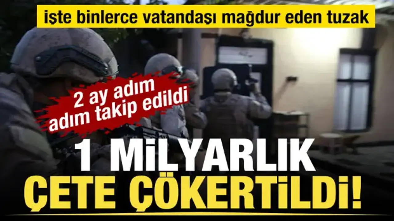 Çete, Kocaeli merkezli 23 ilde dev operasyonla çökertildi: 1 milyar TL'lik işlem hacmi!