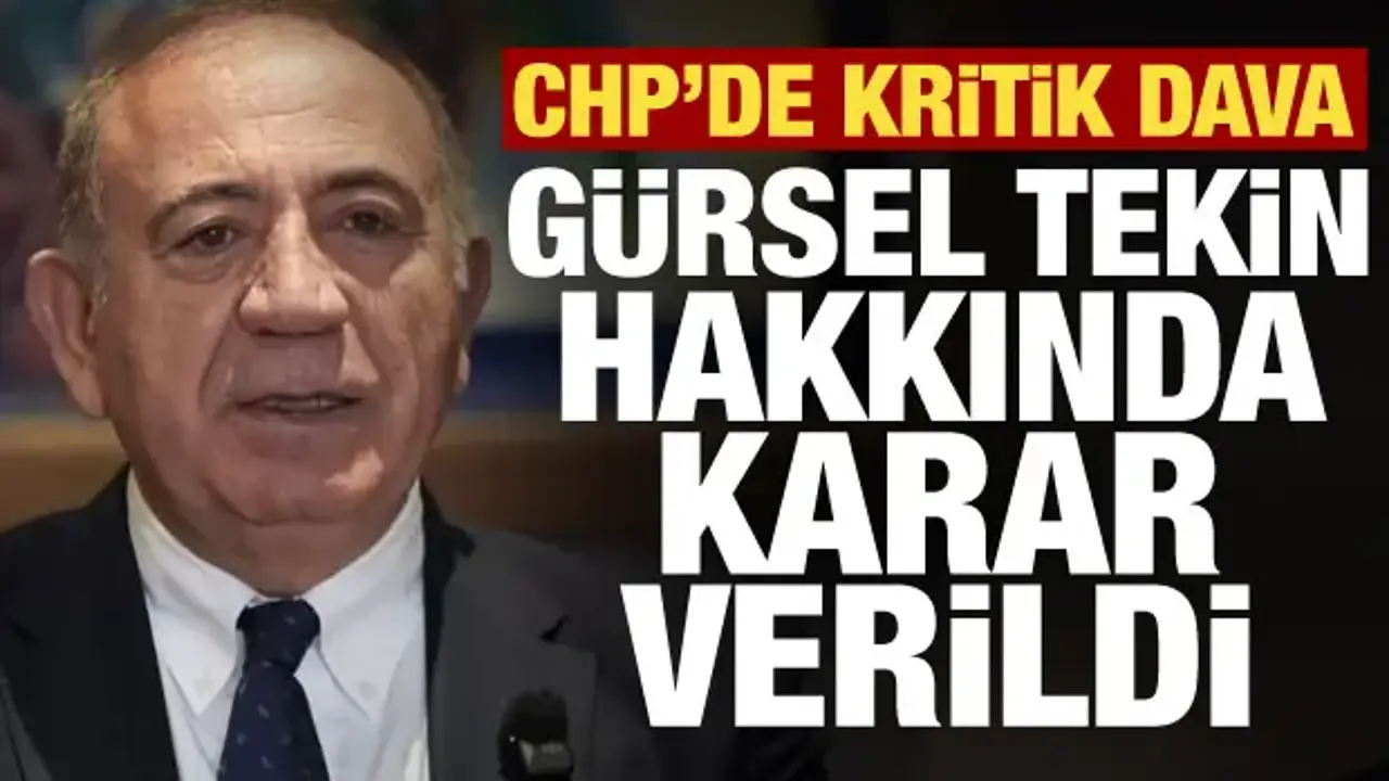 CHP İstanbul Kongresi için flaş karar: Dava ertelendi, Gürsel Tekin göreve devam edecek