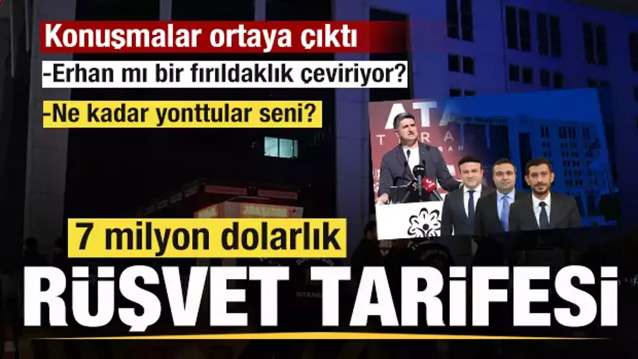 CHP’li belediyede 7 milyon dolarlık rüşvet tarifesi! Konuşmalar ortaya çıktı