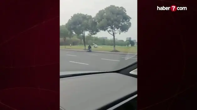 Çin'de feci kaza! Helikopter parçalara ayrıldı