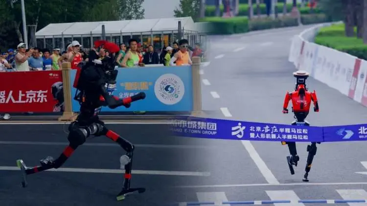 Çin'de insansı robotlar yarı maraton dünya rekorunu kırdı