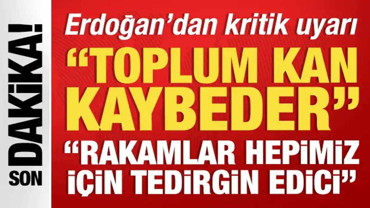 Cumhurbaşkanı Erdoğan: 'Aile zayıfladığında toplum kan kaybeder'