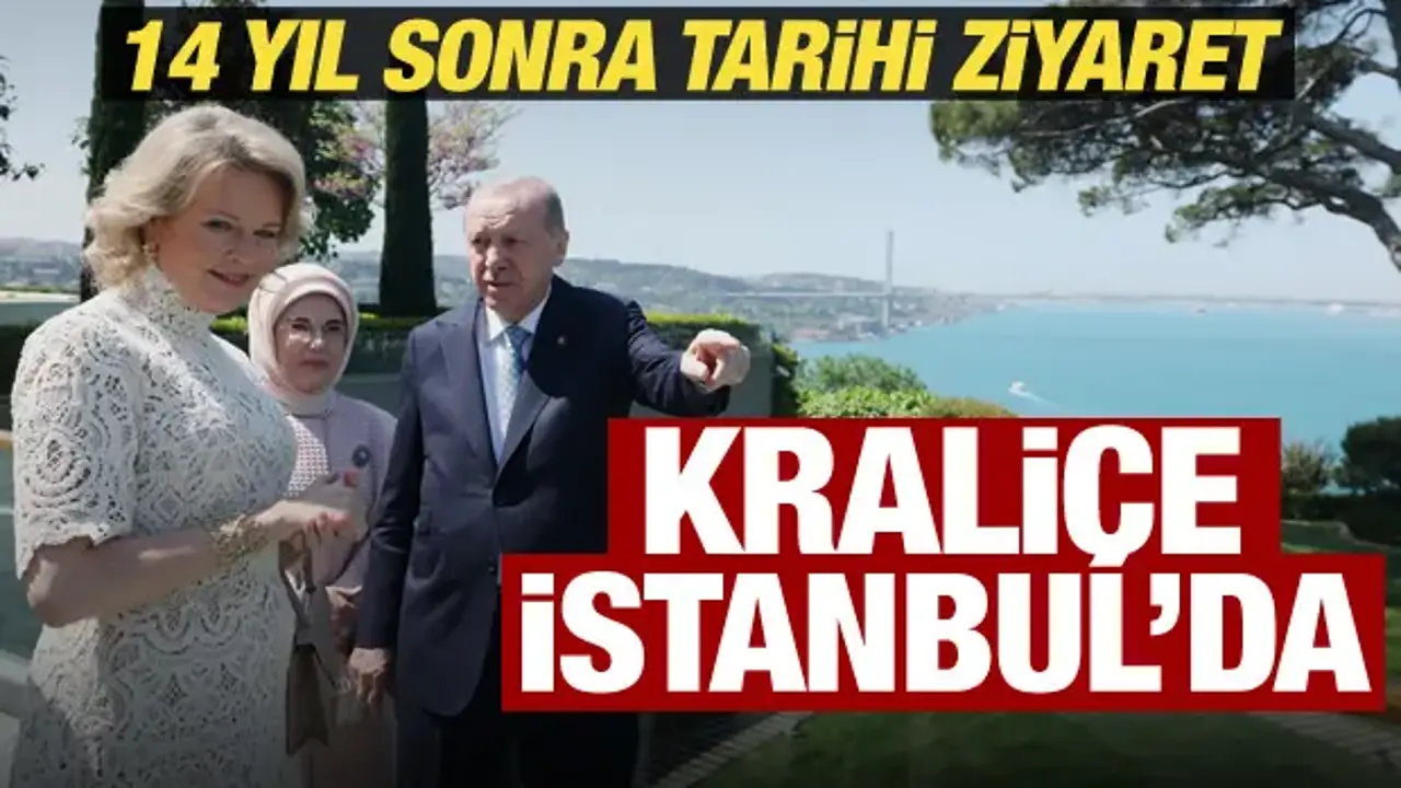 Cumhurbaşkanı Erdoğan, Belçika Kraliçesi Mathilde ile bir araya geldi