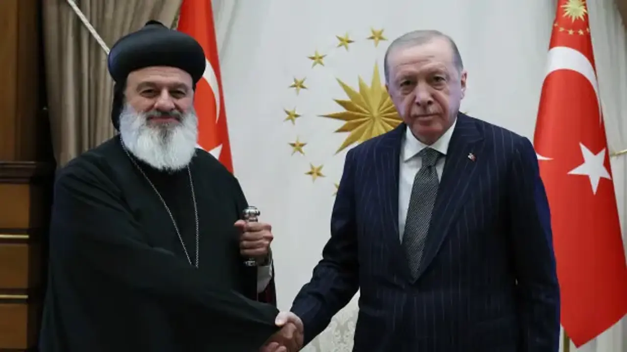 Cumhurbaşkanı Erdoğan, Süryani Ortodoks Kilisesi Patriği'ni kabul etti