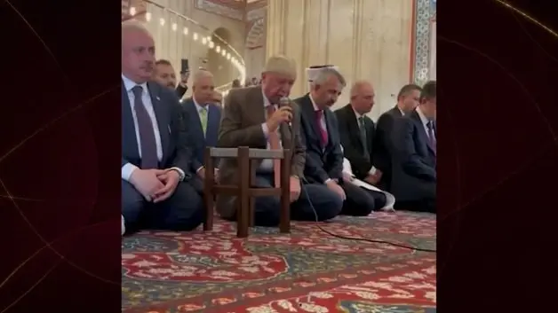 Cumhurbaşkanı Erdoğan'dan Selimiye Camii'nde Kur’an-ı Kerim tilaveti