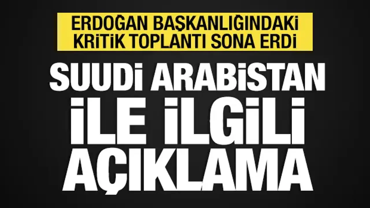 Cumhurbaşkanlığı Yüksek İstişare Kurulu sonrası açıklama