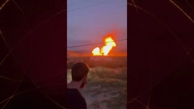 Dağıstan'dan kıyametvari sahneler: Doğalgaz boru hattı patladı