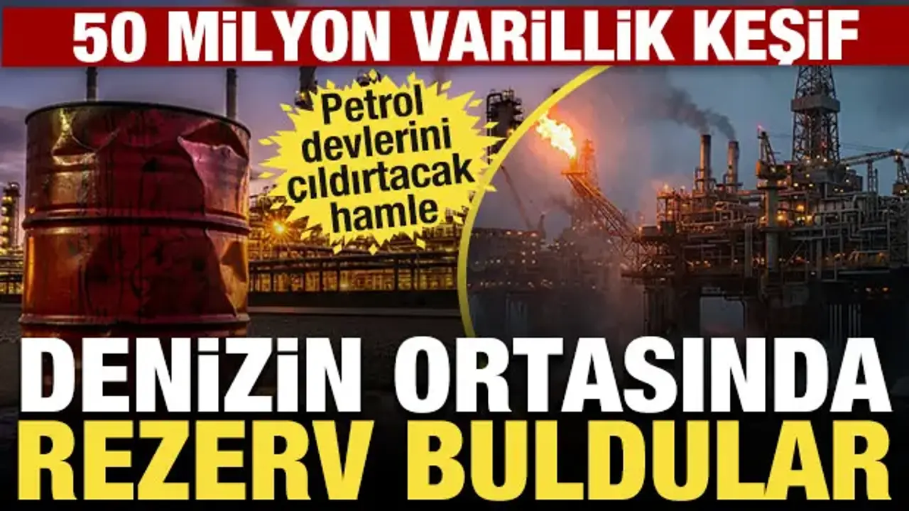 Denizin ortasında petrol buldular: 50 milyon varillik rezerv: Rusya’yı çıldırtacak hamle