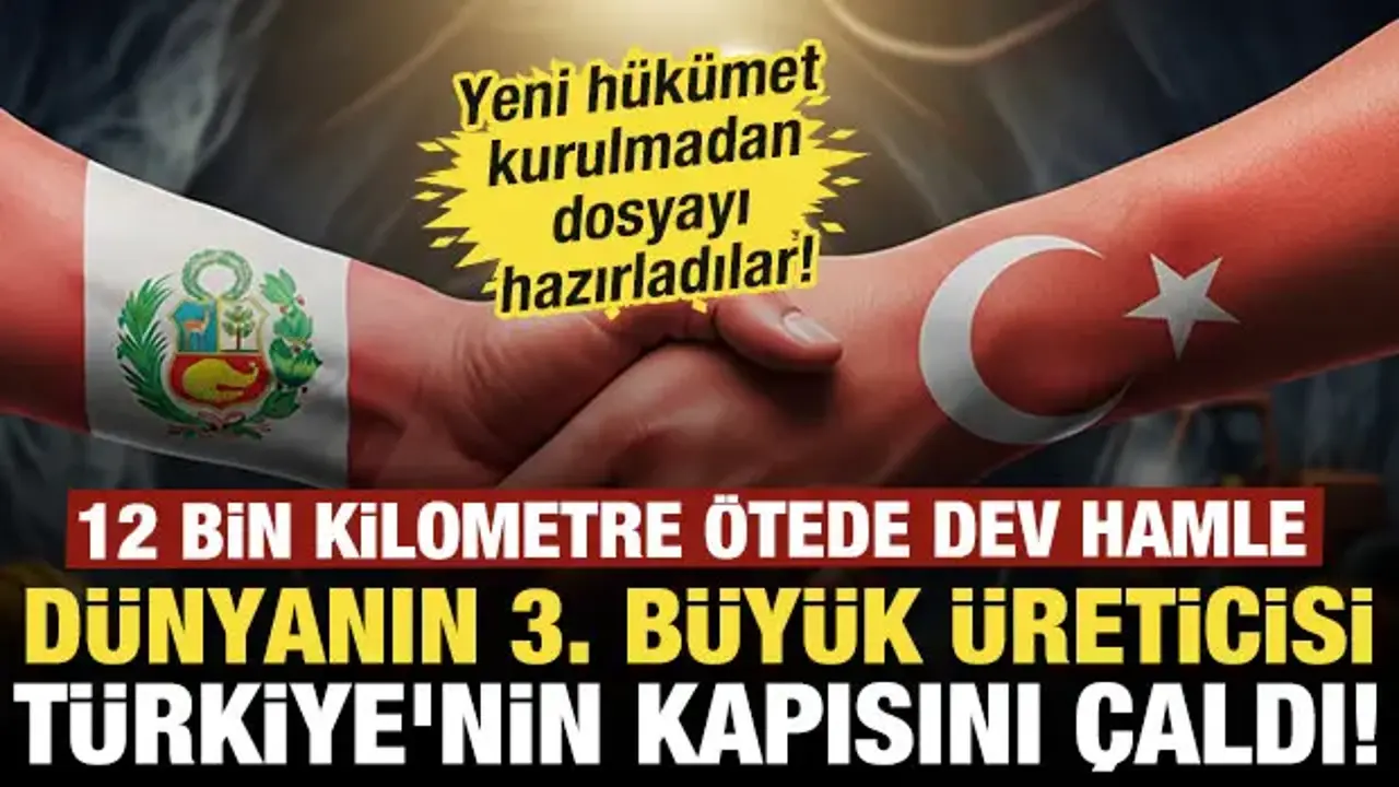 Dünyanın 3. büyük üreticisi Türkiye'nin kapısını çaldı: 