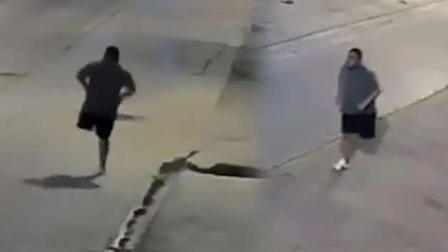 Ekvador'da tek bacaklı gaspçı kameraya yakalandı