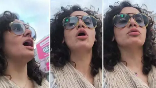 'Elimde değil, engel olamıyorum' diyerek caddede havlayarak yürüdü