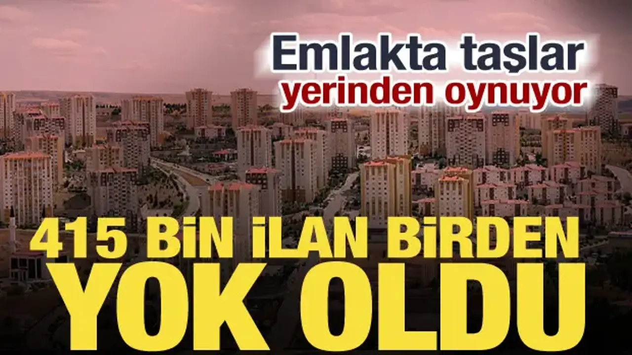 Emlakta yeni dönem! Doğrulama sistemi sonrası satılık ilanlar yüzde 26 düştü