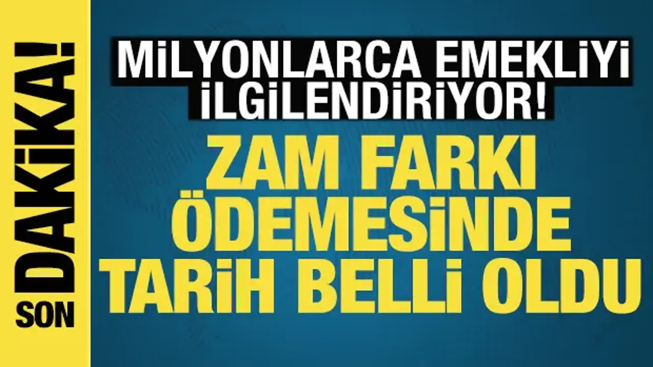 En düşük emekli aylığı fark ödemelerinde tarih belli oldu