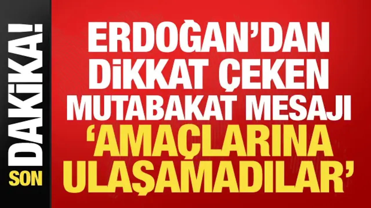 Erdoğan'dan ABD-İran mutabakatı sonrası ilk açıklama: Savaş defteri kapanmalı!