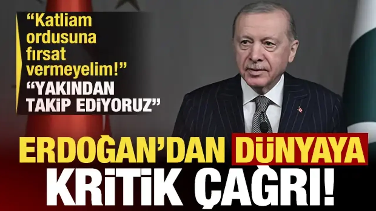 Erdoğan'dan İsrail'e sert tepki: Fırsat verilmemeli, bölgeyi kan kokusuna boğuyor!