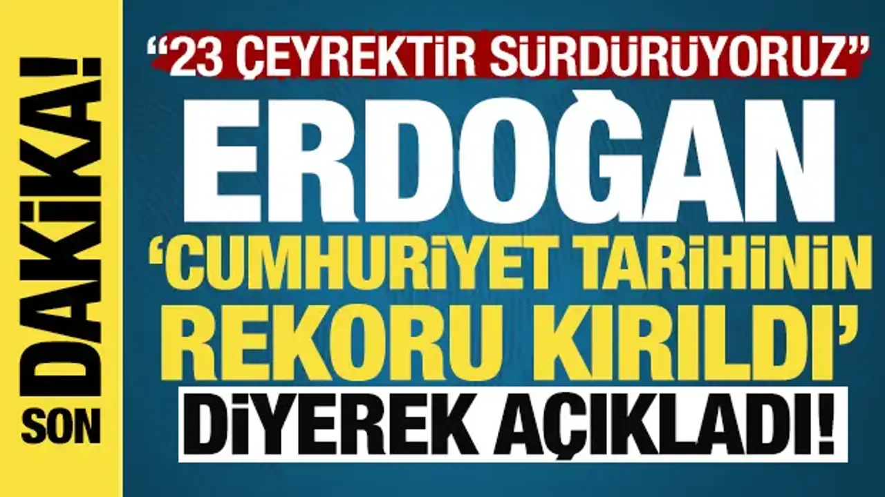 Erdoğan'dan son dakika açıklamalar!