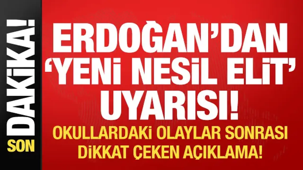 Erdoğan'dan 'tekno oligark' uyarısı: Hedef kitleleri gençlerimiz