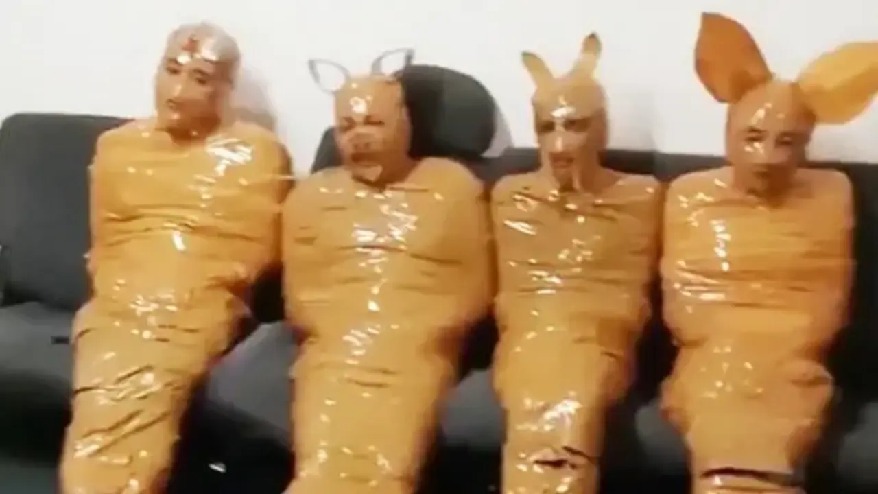 Evine giren hırsızları yakaladı! Paketleyip polise teslim etti